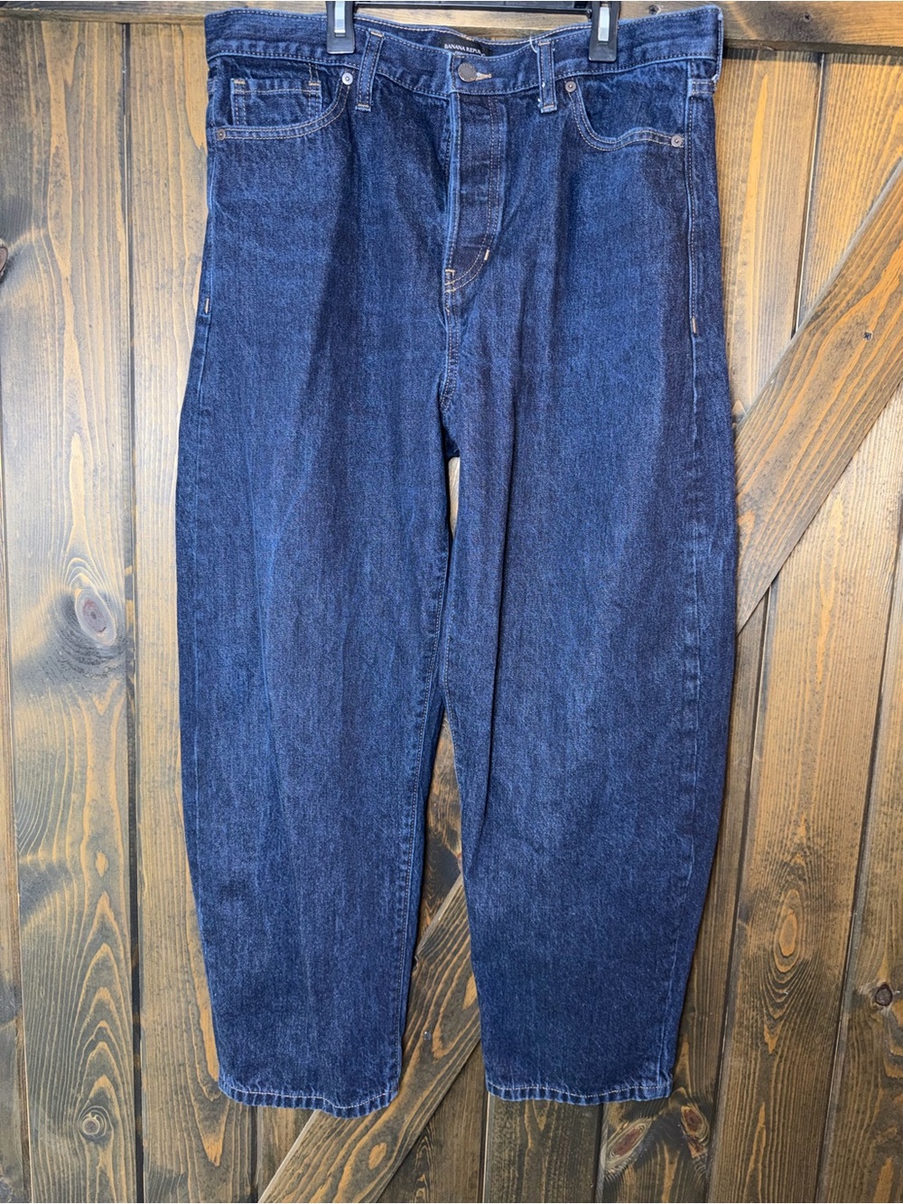 Banana Republic Ultra High Rise Barrel Ankle Jeans